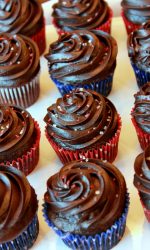 Gluten-free Chocolate Cupcakes recipe with fudge frosting