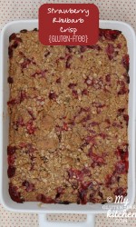Strawberry Rhubarb Crisp {gluten-free}