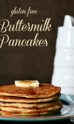 Gluten-free Buttermilk Pancakes - made with almond flour and millet! These are amazing!