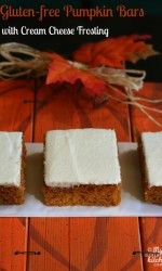 Gluten-free Pumpkin Bars with Cream Cheese Frosting
