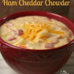 Gluten-free Ham Cheddar Chowder Soup - This creamy, hearty soup is a favorite of kids and adults!