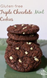 Gluten-free Triple Chocolate Mint Cookies