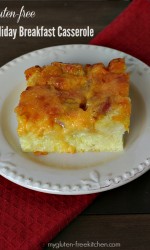 Gluten-free Overnight Holiday Breakfast Casserole - Assemble the night before, bake in the morning. Perfect for Easter/Christmas.