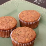 Gluten-free, Dairy-free Applesauce Banana Zucchini Muffins - The whole family loved these! They freeze well too!