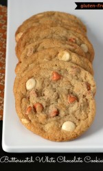 Gluten-free Butterscotch White Chocolate Chip Cookies - Love this flavor combo!