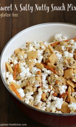 Gluten-free Sweet and Salty Nutty Snack Mix - Takes less than 10 minutes to make! My kids and hubby loved this!