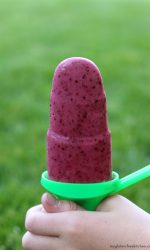 Triple Berry Smoothie Popsicles. Fun, naturally gluten-free treat that's perfect for hot summer days!