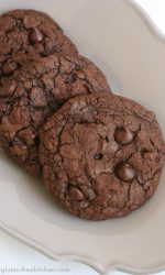 Gluten-free Triple Chocolate Chewy Cookies Recipe