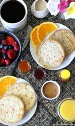 Gluten-free English Muffins from Udis for breakfast
