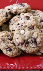 Gluten-free Oatmeal Cranberry Chocolate Chip Cookies