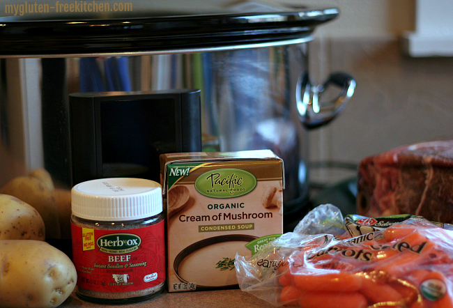 Ingredients for Crockpot gluten-free pot roast