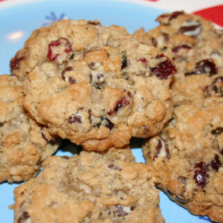 Swirled Chocolate Chip Cranberry Oatmeal Cookies