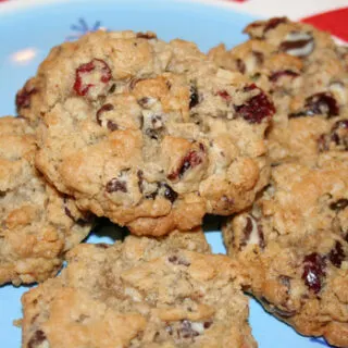 Swirled Chocolate Chip Cranberry Oatmeal Cookies