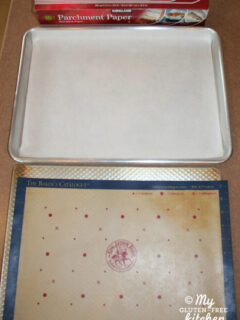 Must have for baking: parchment paper or silicone mats