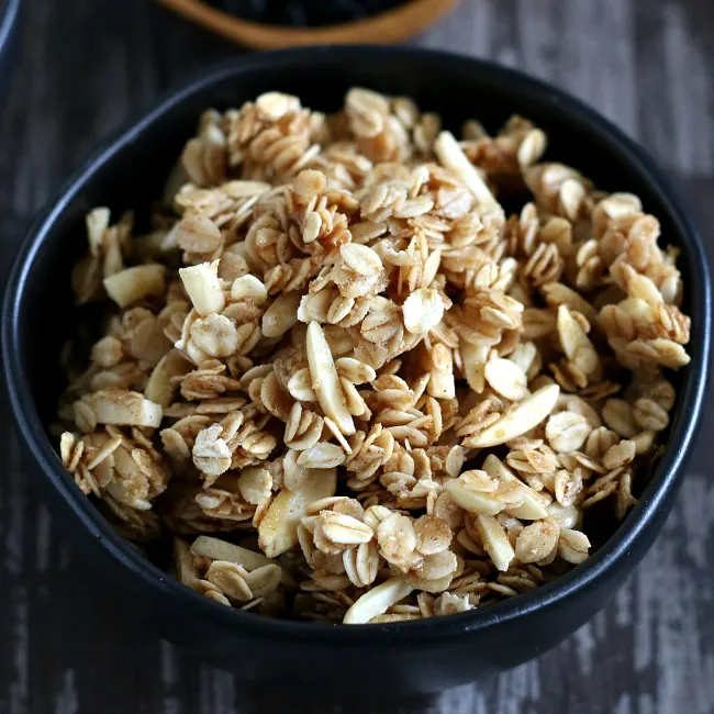 Bowl of gluten-free granola