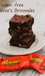Reeses Brownies {Gluten-free}