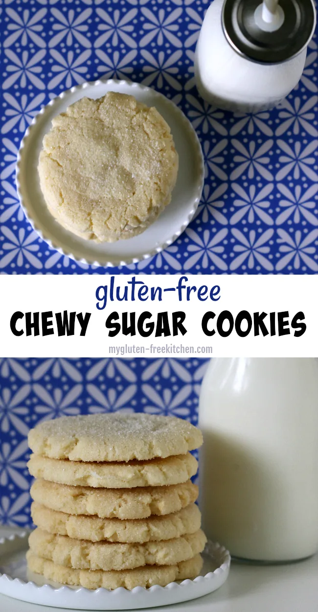 Gluten-free Chewy Sugar Cookies Recipe. Easy drop cookies recipe! We enjoy these year-round!