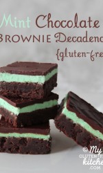 Mint Chocolate Brownie Decadence {Gluten-free}