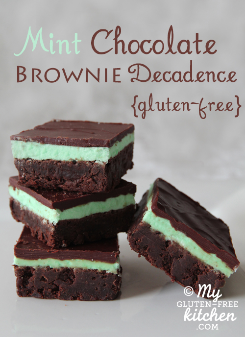 Mint Chocolate Brownie Decadence {Gluten-free}