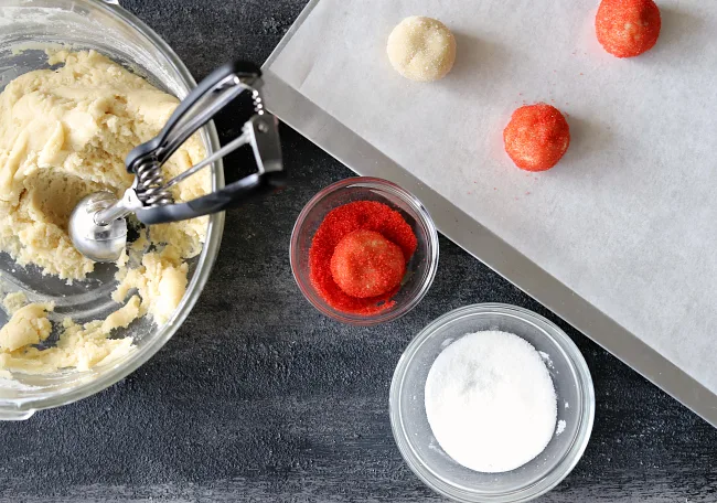 Rolling gluten-free sugar cookie dough