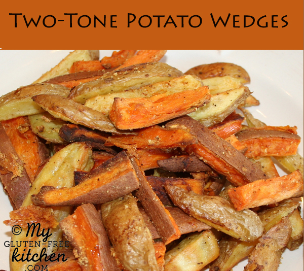 Two Tone Potato Wedges {Gluten-free}