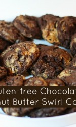 Chocolate Peanut Butter Swirl Cookies {gluten-free}