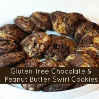 Chocolate Peanut Butter Swirl Cookies {gluten-free}