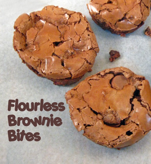 Flourless Brownie Bites
