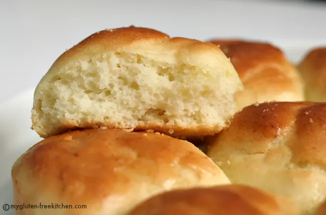 Gluten-free Pull Apart Dinner Roll recipe. These have the perfect texture!