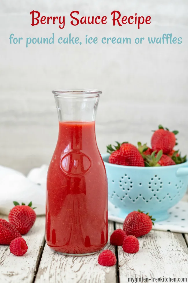Berry Sauce with strawberries and raspberries
