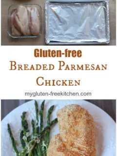 Gluten-free Breaded Parmesan Chicken - This baked chicken is a family favorite meal.