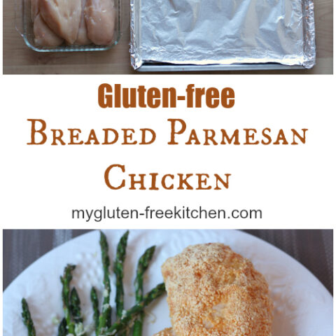 Gluten-free Breaded Parmesan Chicken - This baked chicken is a family favorite meal.