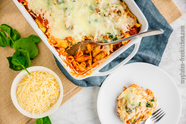 Gluten-free Baked Ziti for dinner