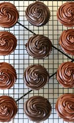 Gluten free Chocolate Cupcakes with chocolate frosting