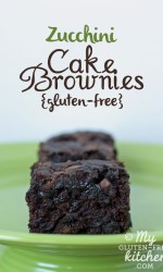 Double Chocolate Zucchini Cake Brownies {Gluten-free, Dairy-Free, Egg-free}