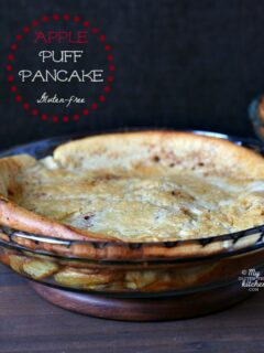 Apple Puff Pancake {Gluten-free}