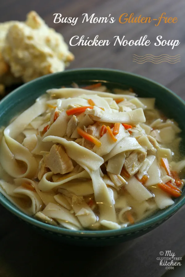 Busy Mom's Gluten-free Chicken Noodle Soup This comforting soup is made in the Crock-pot with only a little prep work!