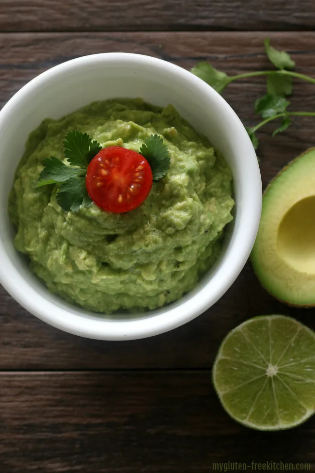 Easy Gluten-free Guacamole. A super simple guacamole recipe.