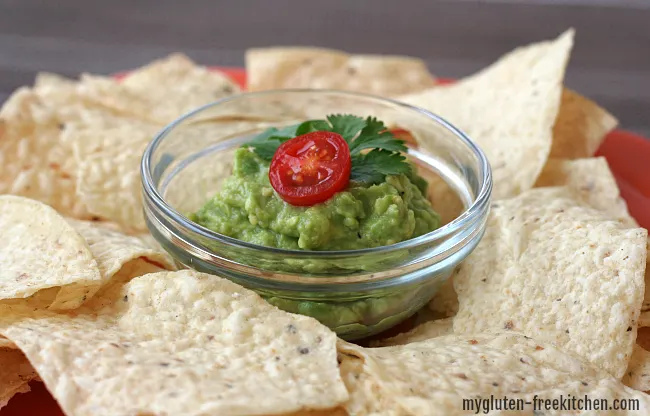 Homemade gluten free guacamole