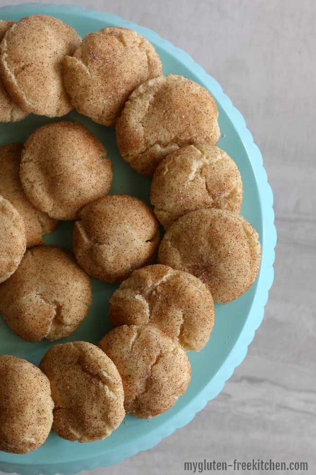 platter of Small Gluten-free Snickerdoodles