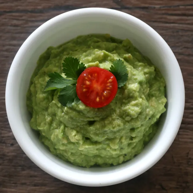 Bowl of Easy Homemade Guacamole Recipe