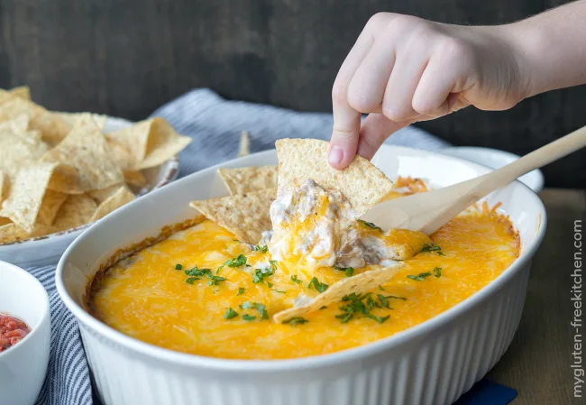 Gluten-free Cheesy Beef and Bean Dip