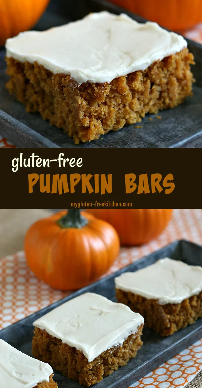 Gluten-free Pumpkin Bars with Cream Cheese Frosting Recipe