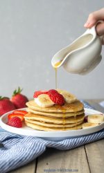Gluten-free Buttermilk Pancakes. Easy recipe and so delicious!