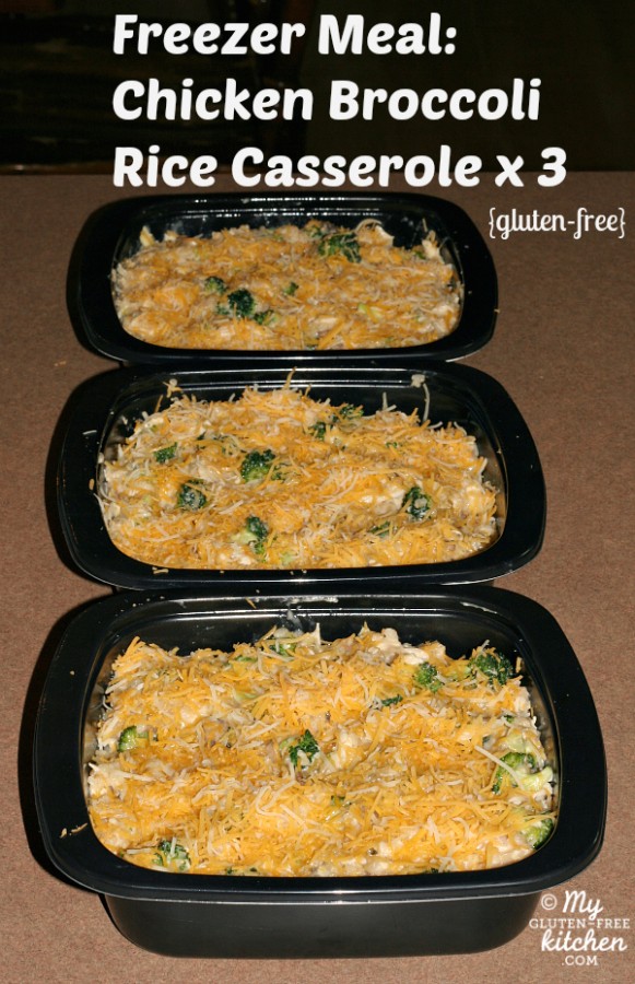 Freezer Meal: Chicken Broccoli Casserole (gluten-free)