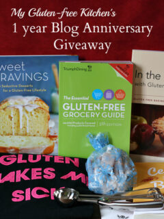 My Gluten-free Kitchen's 1 year Blog Anniversary Giveaway