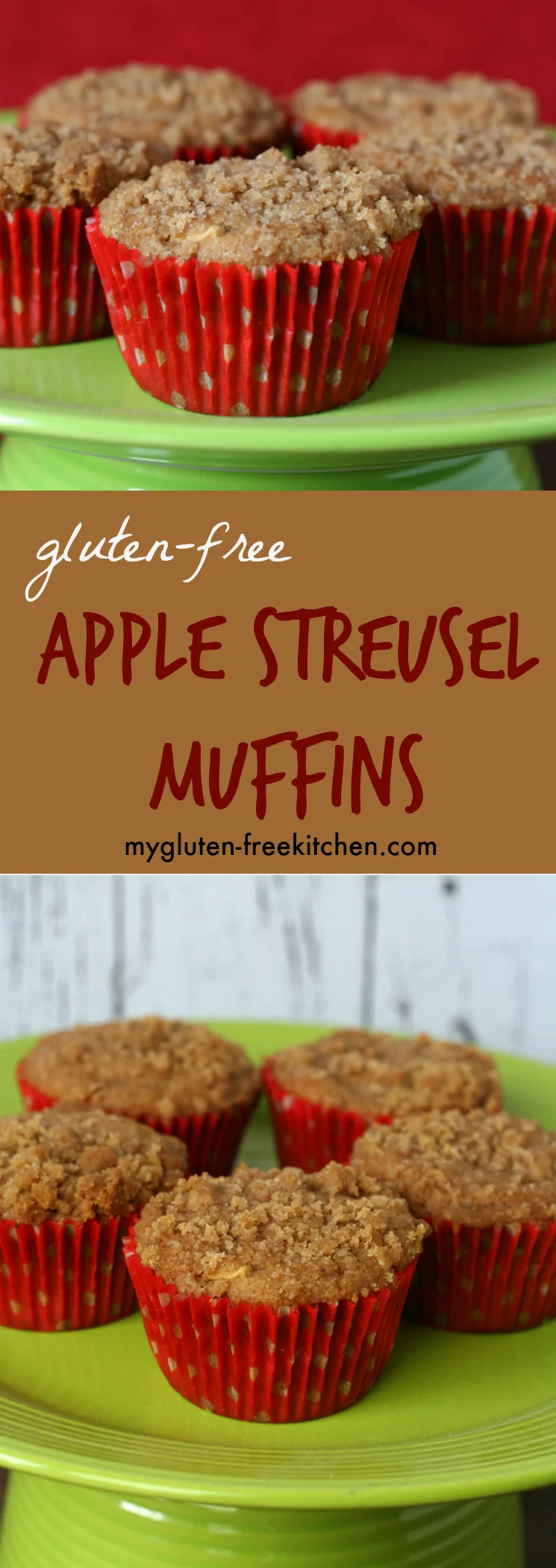 Gluten-free Apple Streusel Muffins Recipe. I love these!