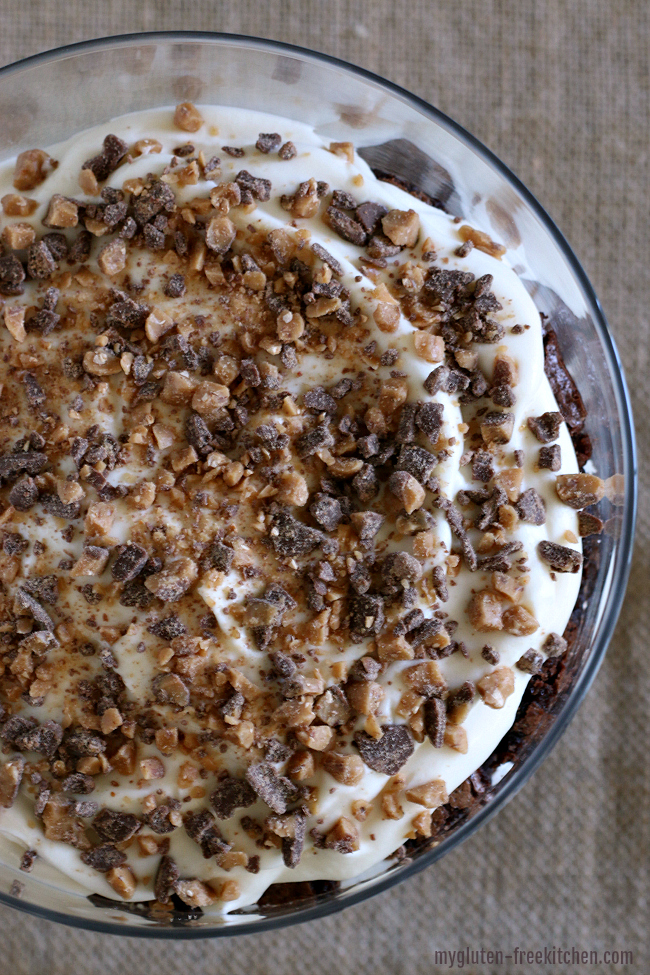 Gluten Free Brownie Pudding Toffee Trifle