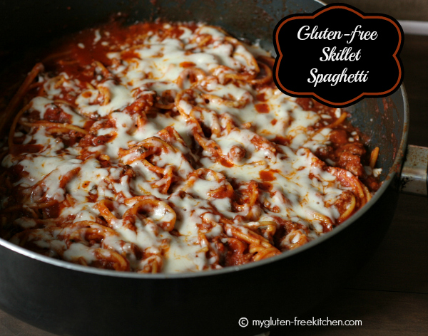 Gluten-free Skillet Spaghetti - An easy, one-dish meal!