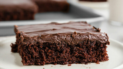 The Best Chocolate Sheet Cake - Baker by Nature
